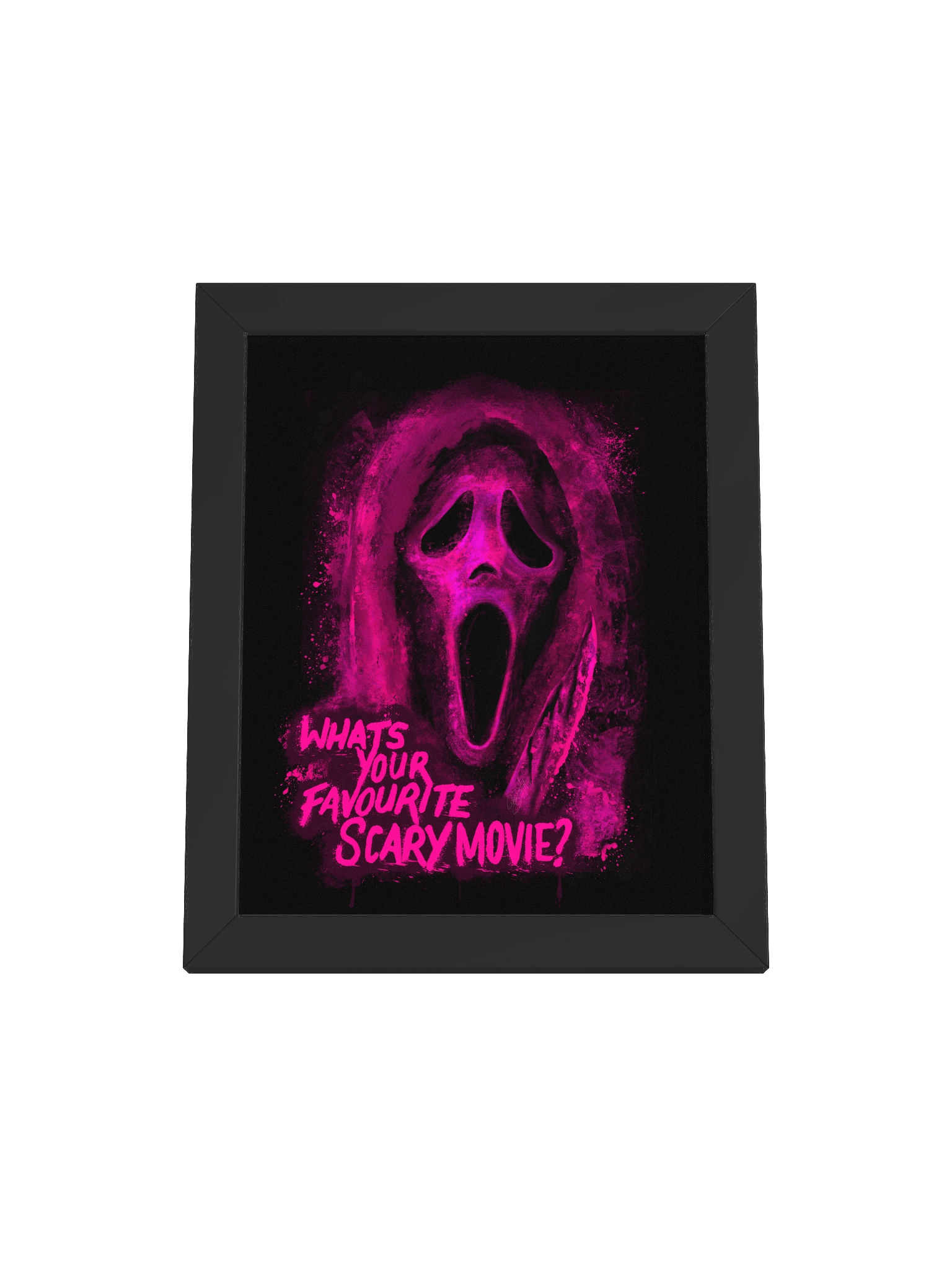 BLK Framed Ghost Face Print (Pink) product image (1)