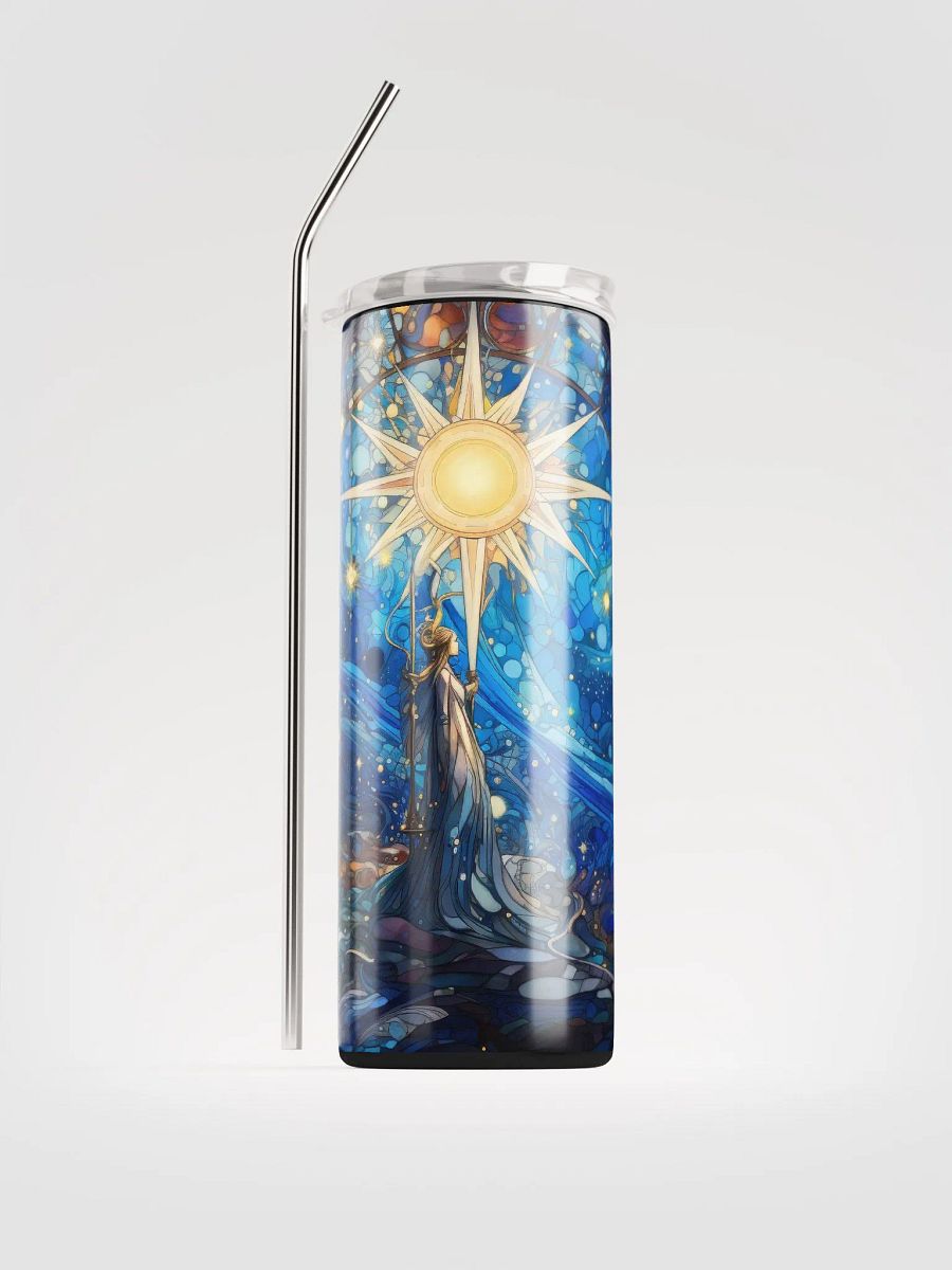 Celestial Splendor: Sun and Stars Stainless Steel Tumbler for Eco-friendly Sipping product image (1)