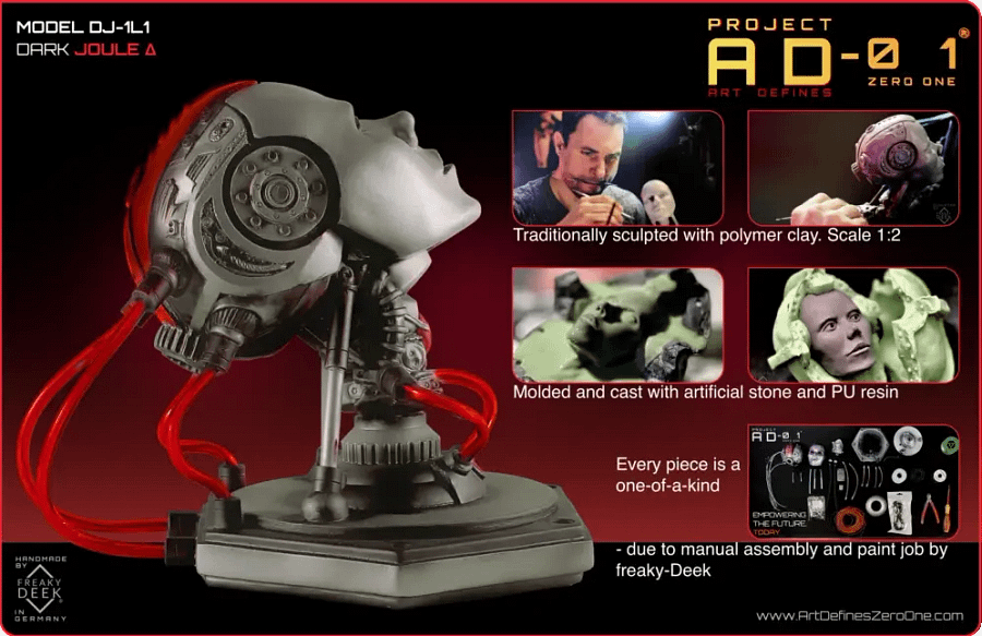 Dark JOULE Δ DJ-1L1 - A humanmade Android - Project AD-01 - Art Defines Zero One product image (3)