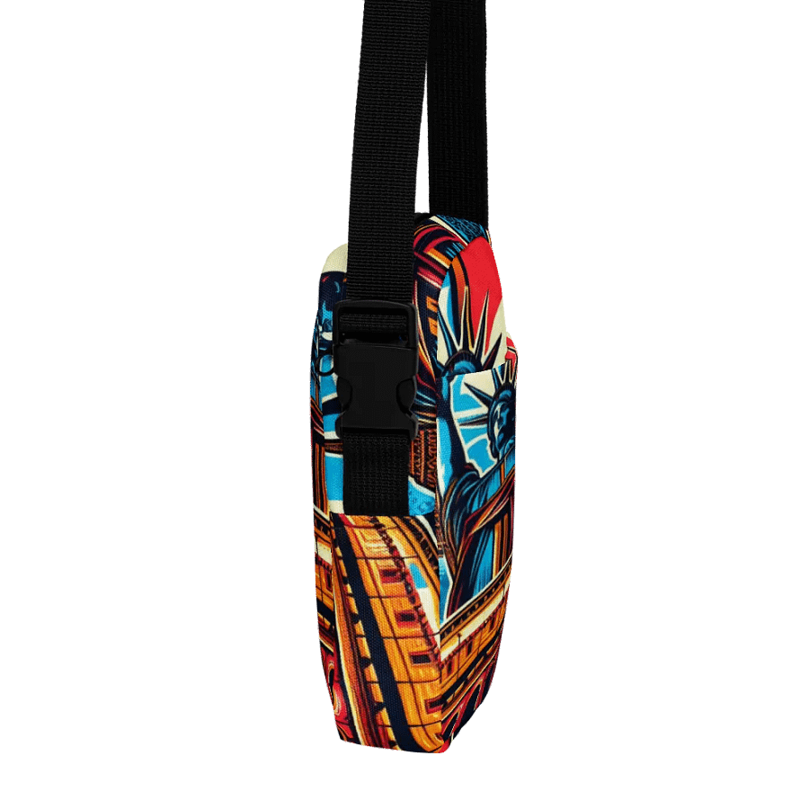 All-Over Print Utility Crossbody Bag | AI Design explore the world product image (9)