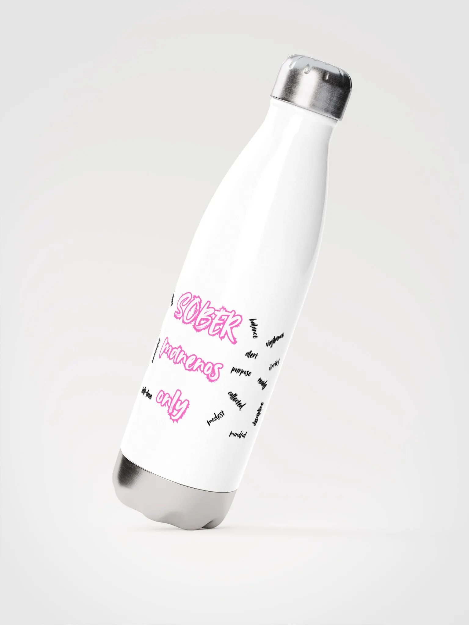 SOBER Manenos Only Stainless Steel Water Bottle product image (4)