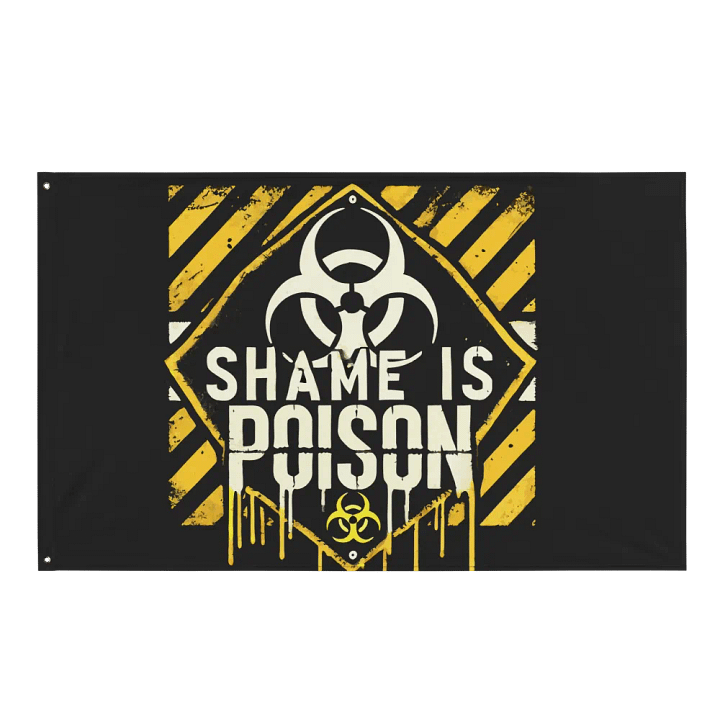 Shame is Poison Biohazard Flag product image (1)