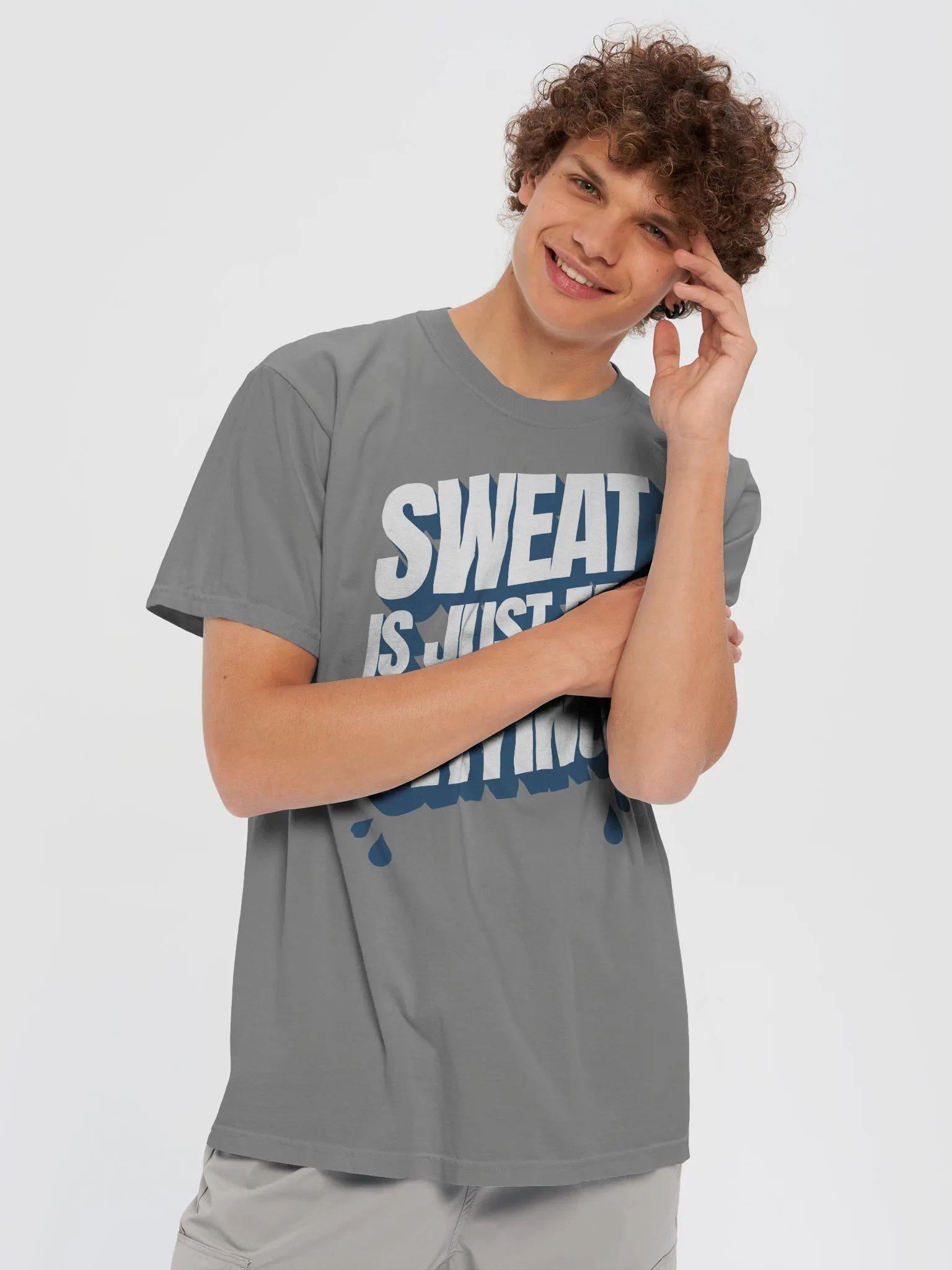 Sweat Is Just Fat Crying Tee product image (19)
