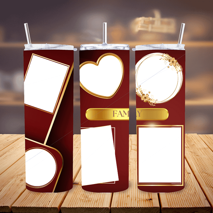 Family Affair Photo Skinny Tumbler Wrap product image (2)
