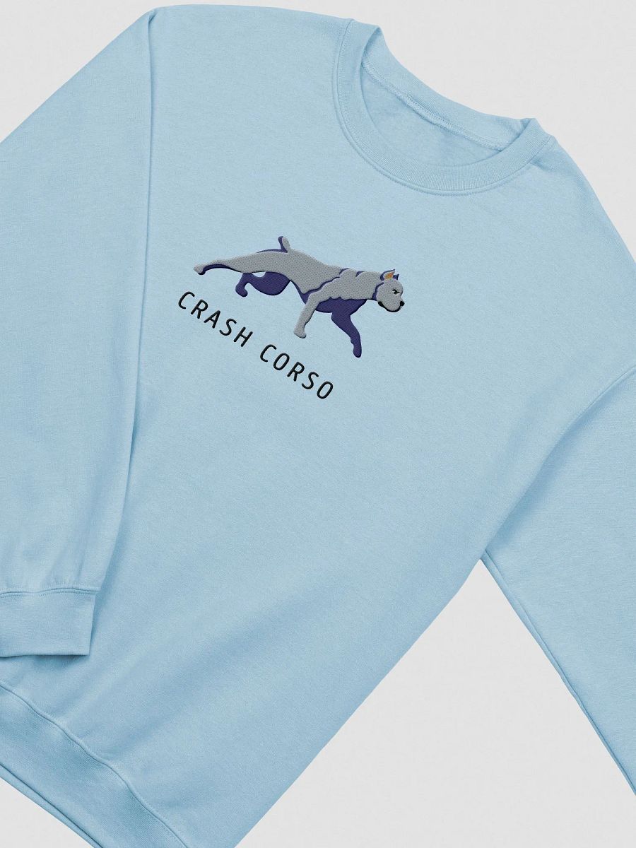 Crash Corso Sweatshirt (Embroidered) of a Cane Corso(Blue) product image (5)