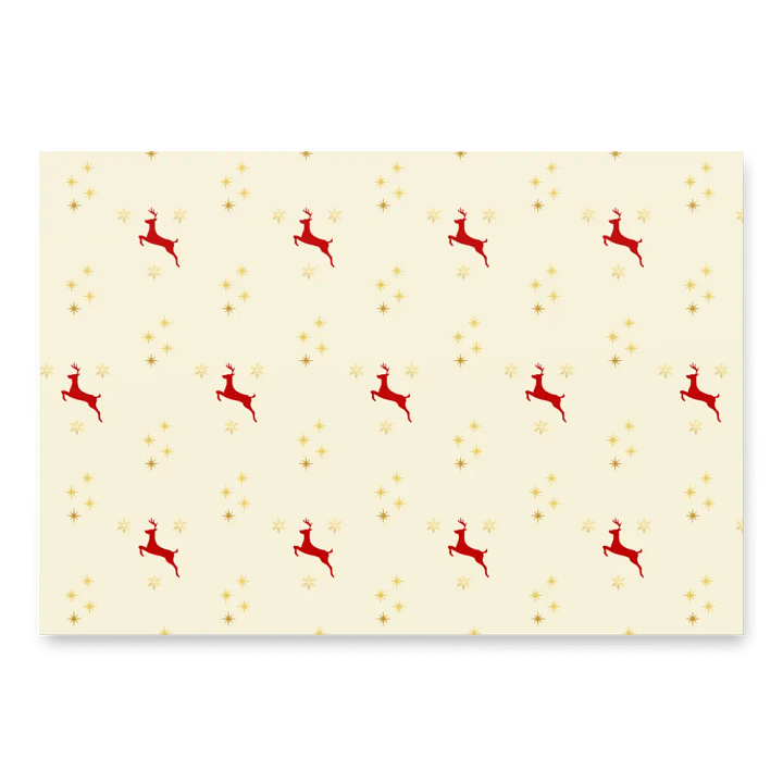 Golden Reindeer Wrapping Paper Set product image (2)
