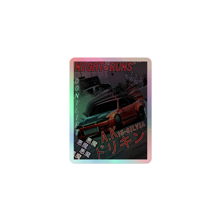 Drift-Ghost, 15-Silvia, Japanese Magazine Styling | Holographic Sticker product image (1)