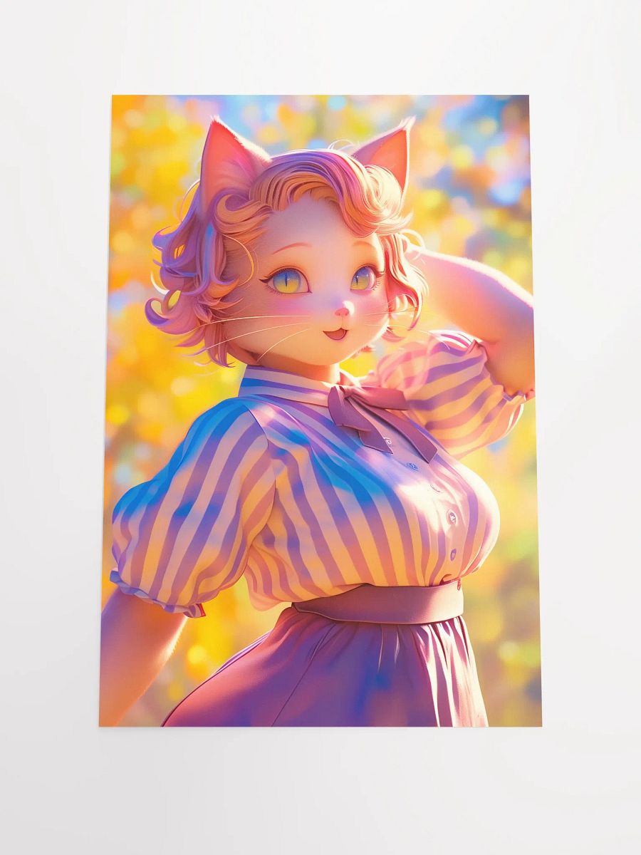 Golden Autumn Catgirl Poster product image (1)