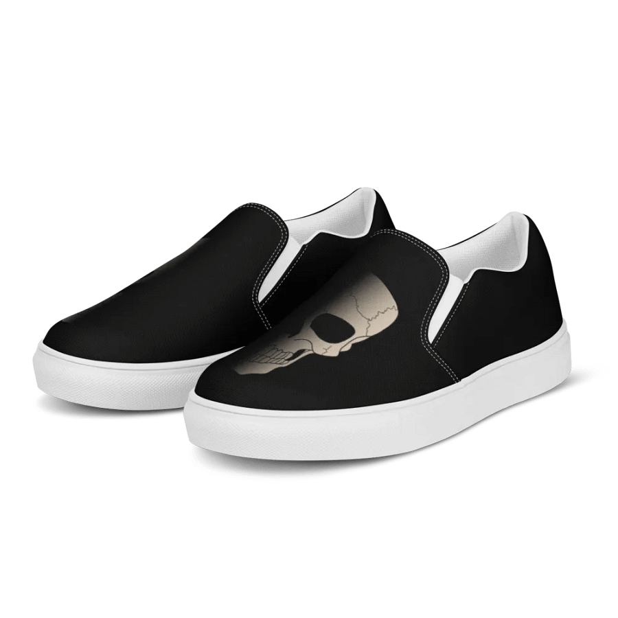 Faded skull womens slip ons product image (4)