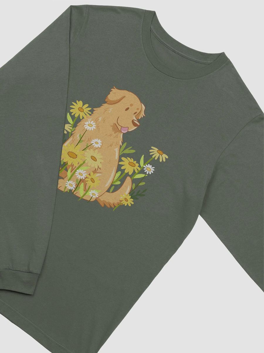 Golden Retriever Floral Bliss Long Sleeve Tee product image (3)