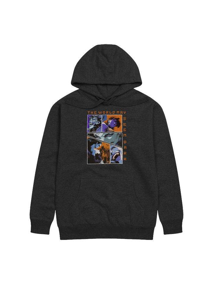 "The world may seem dark" Panel Front Unisex Printed Hoodie product image (1)