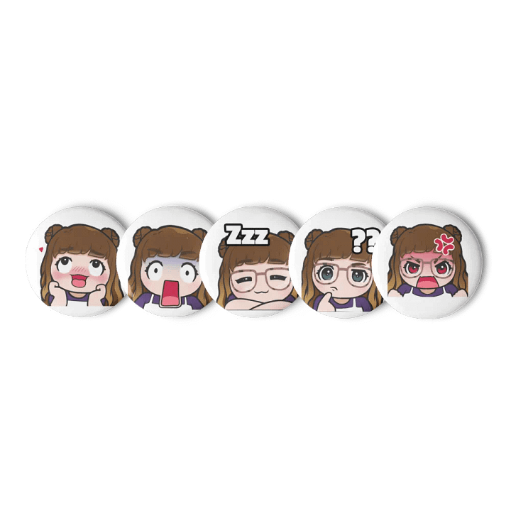 Set of 5 Pins of KT Faces product image (3)