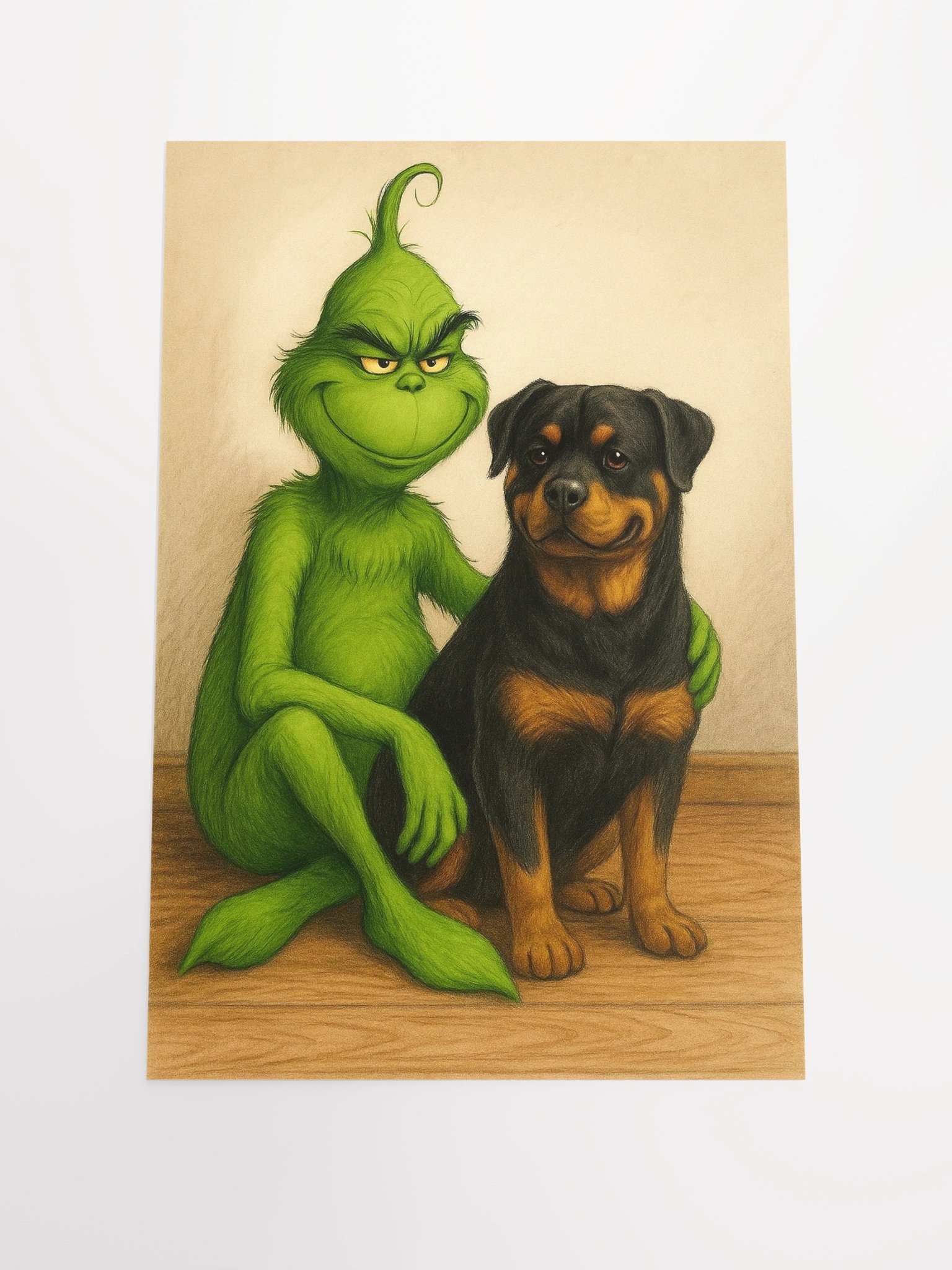 Grinch and Rottweiler Poster product image (2)