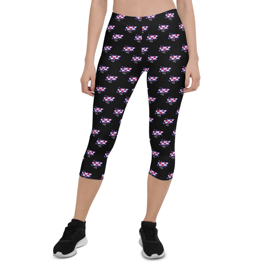 CasRae Logo Capri Leggings (Black) product image (1)
