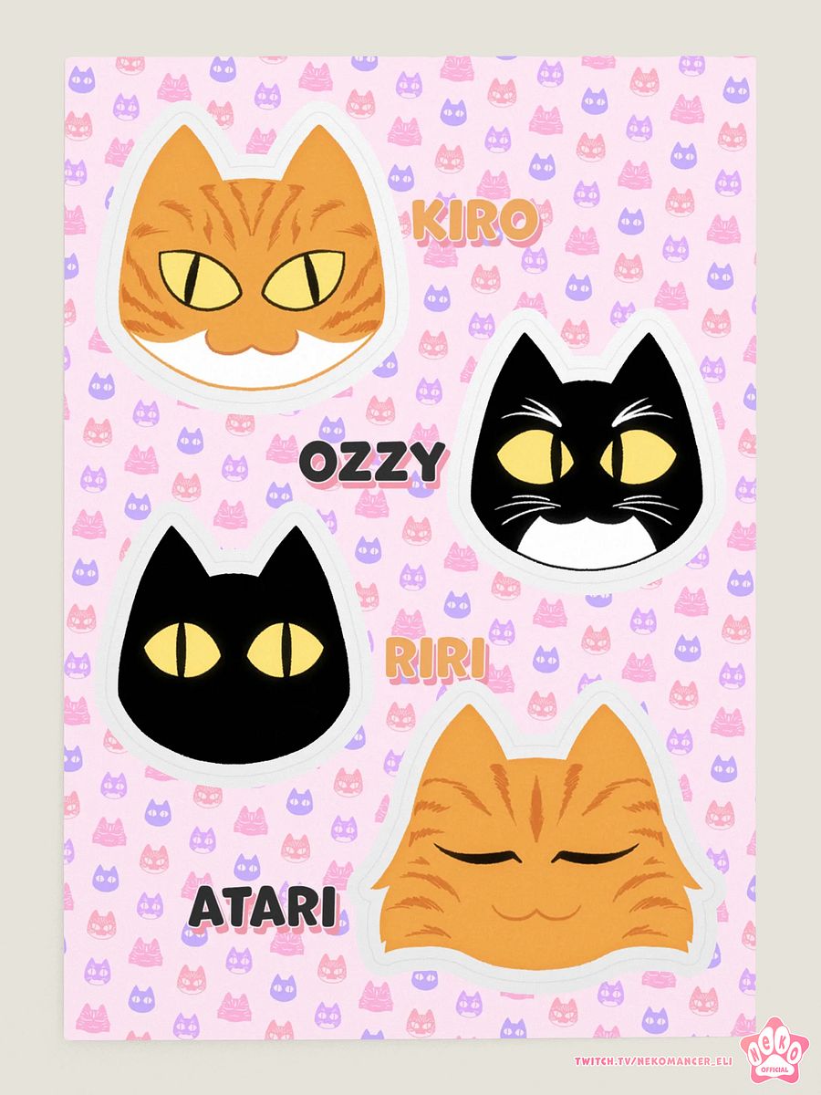Neko Kitties Stickers product image (2)