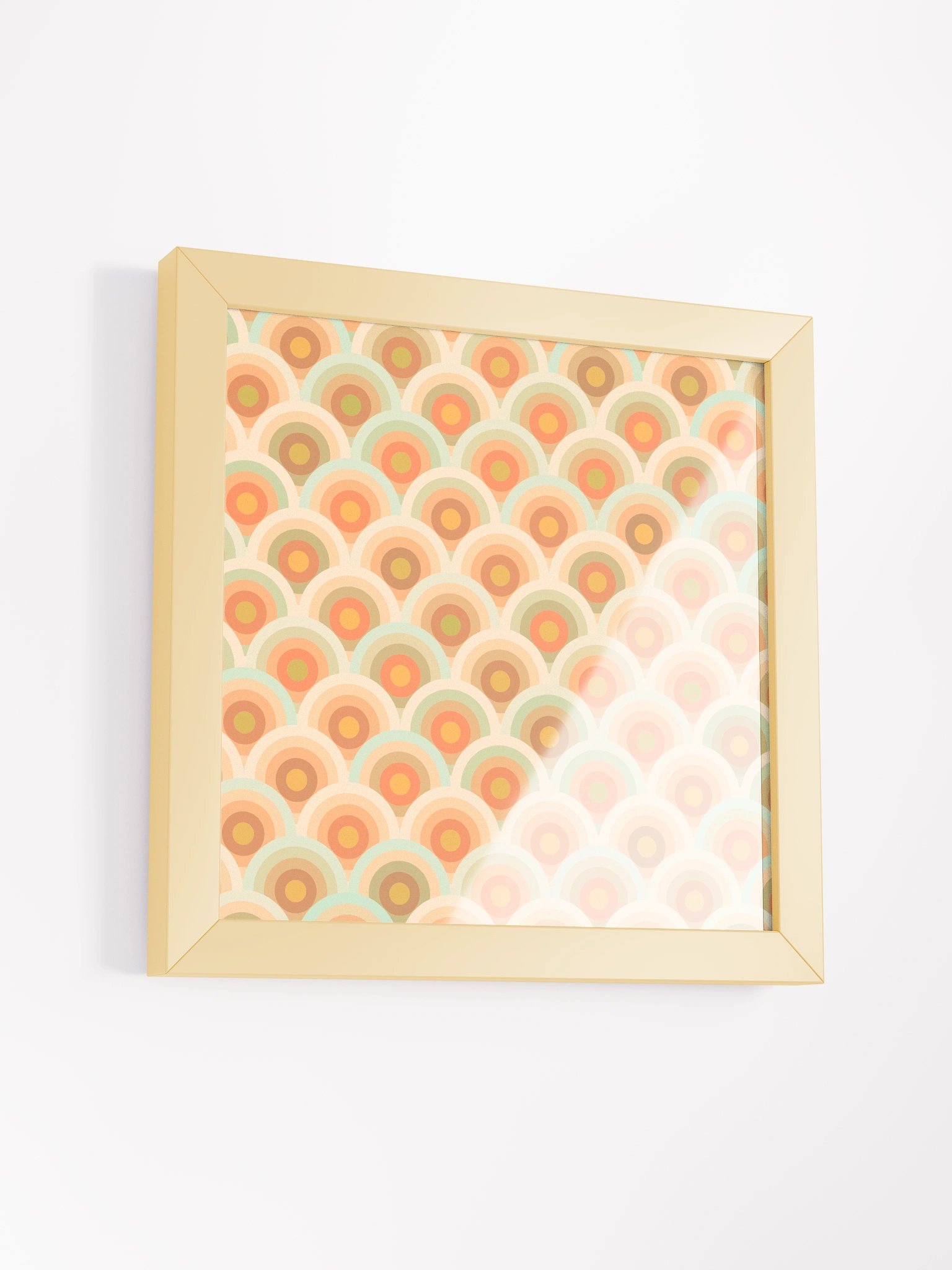 Retro-Inspired Overlapping Semicircle Art Print product image (3)