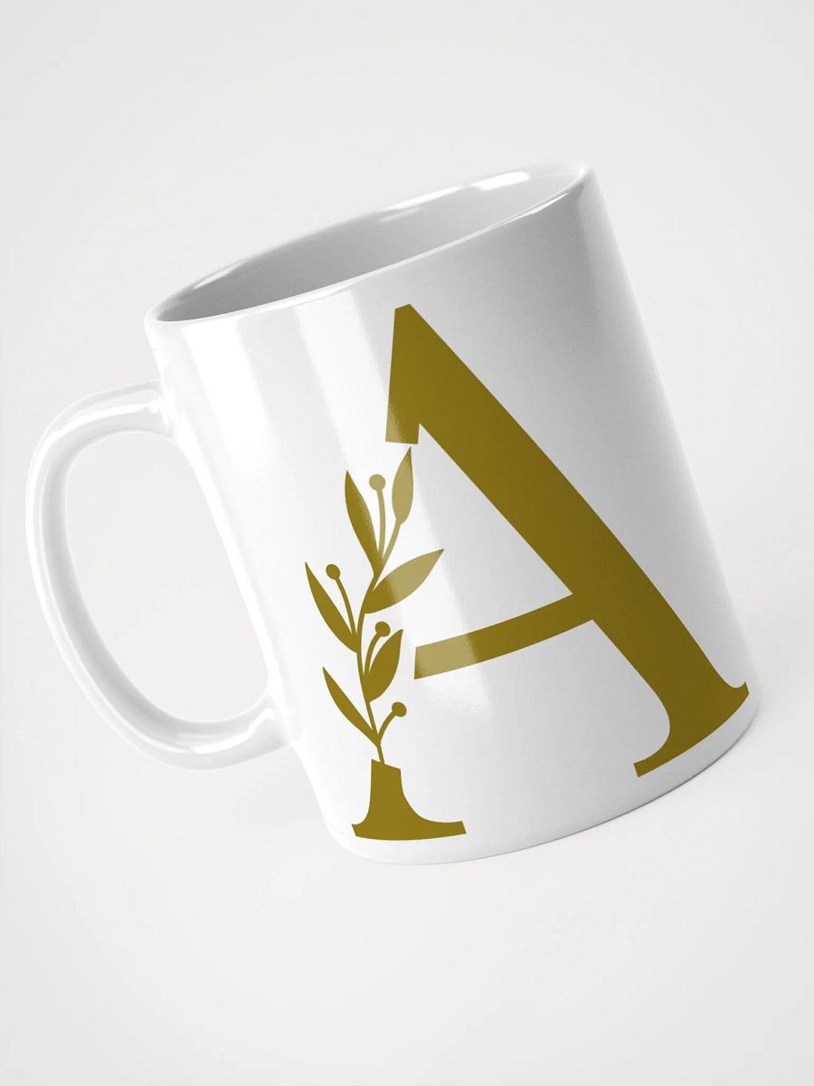 Aesthetic Foliage White Mug (Brown) product image (3)
