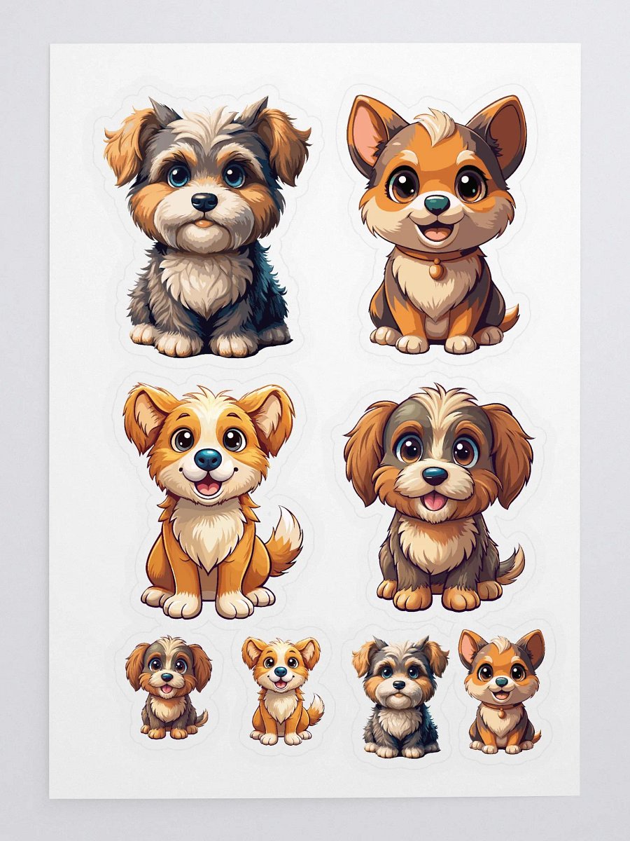 Cute Cartoon Dogs 1 , Sticker Sheet product image (3)