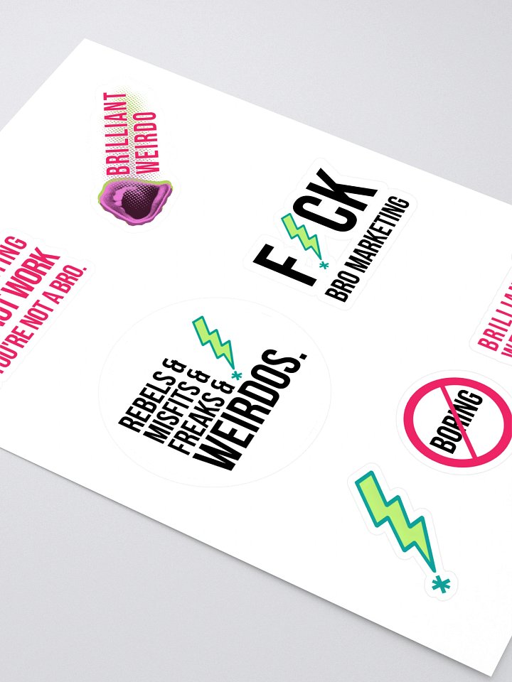 Brilliant Weirdo Sticker Sheet Set product image (2)