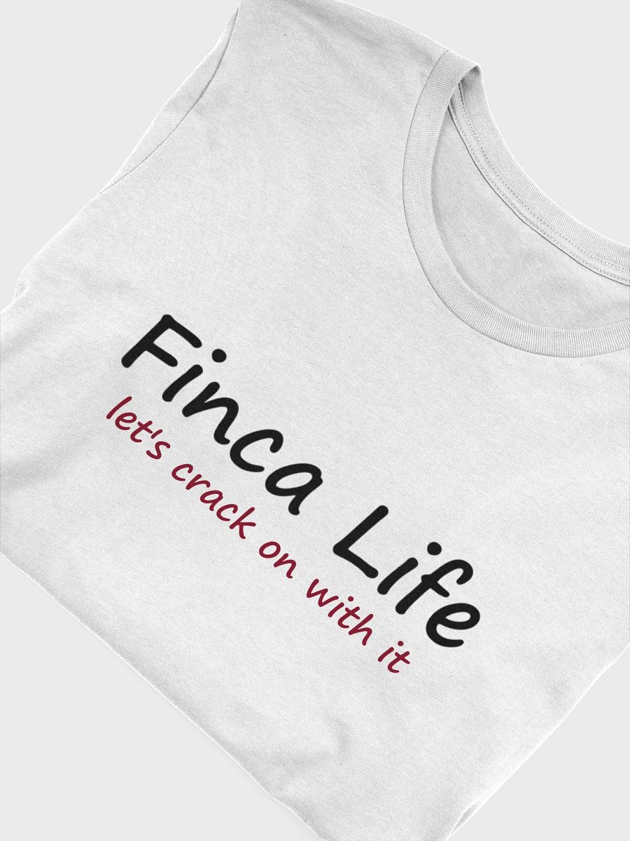 Crack on tee - white product image (4)