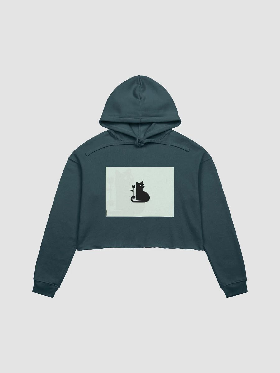 Artistically Cat Silhouette Crop Hoodie product image (5)