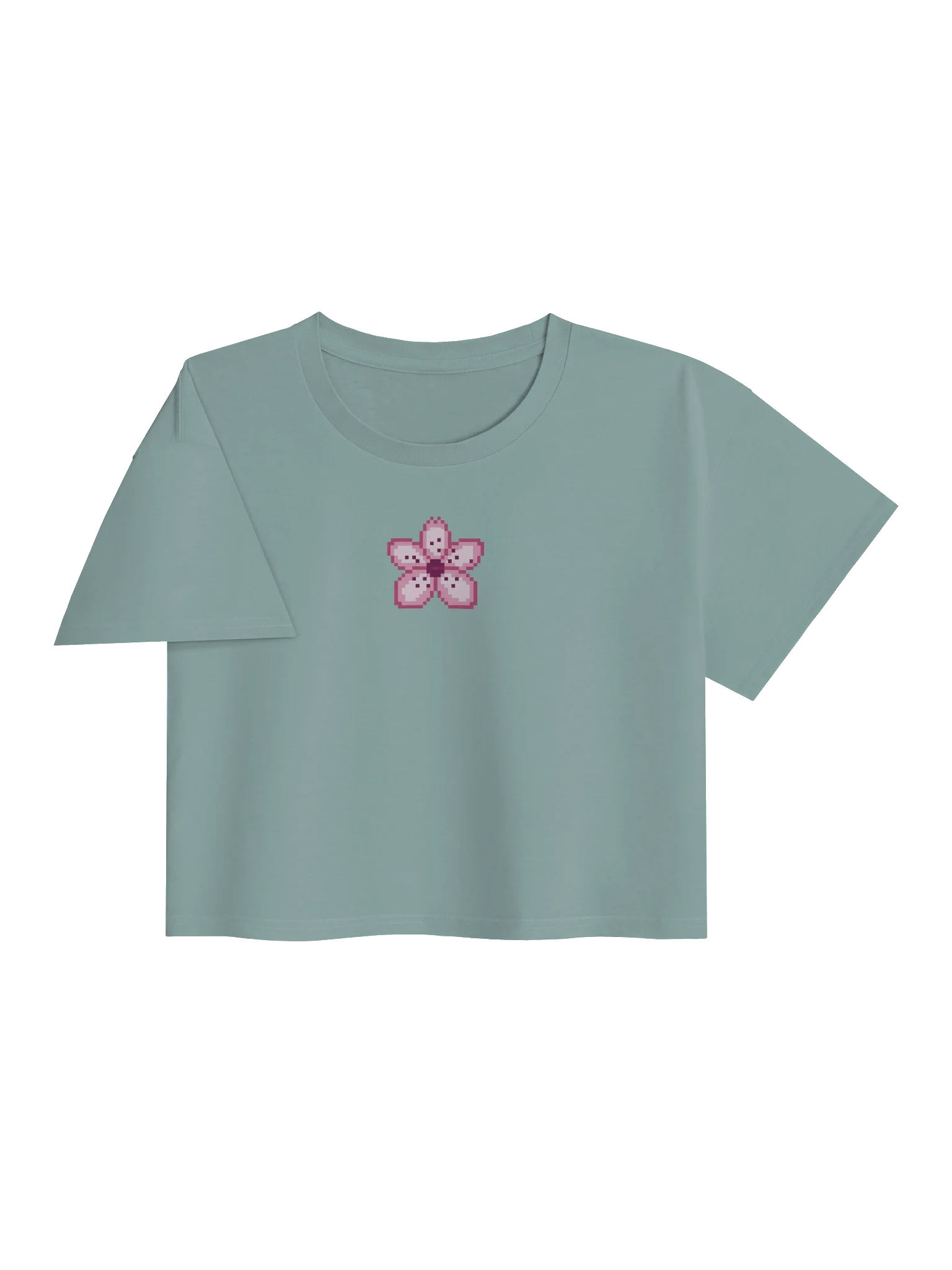 Pixel Blossom Crop Top product image (24)