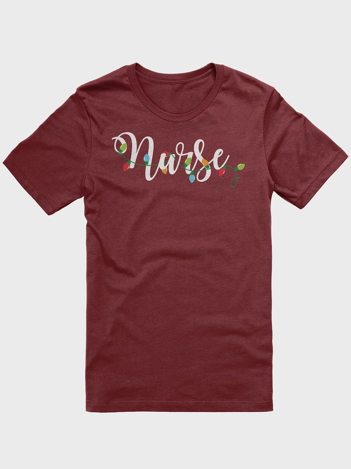 Festive Nurse Christmas Lights Tee product image (1)