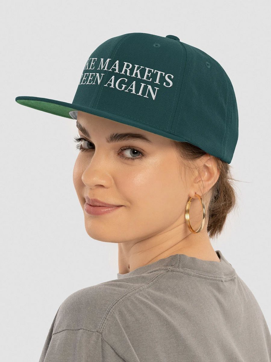 MAKE MARKETS GREEN AGAIN Snapback Cap product image (5)