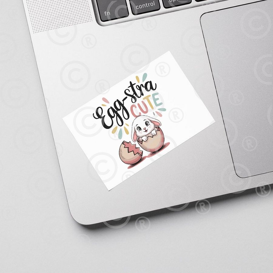 Egg-stra Cute Bunny Digital Download – High-Quality Easter PNG product image (3)