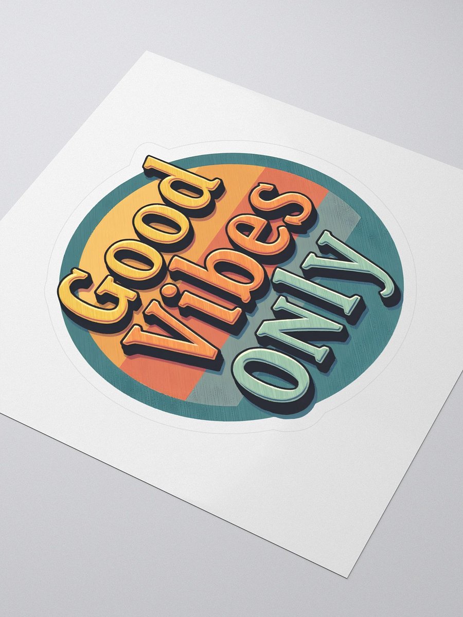 Good Vibes Only Retro Stickers product image (3)