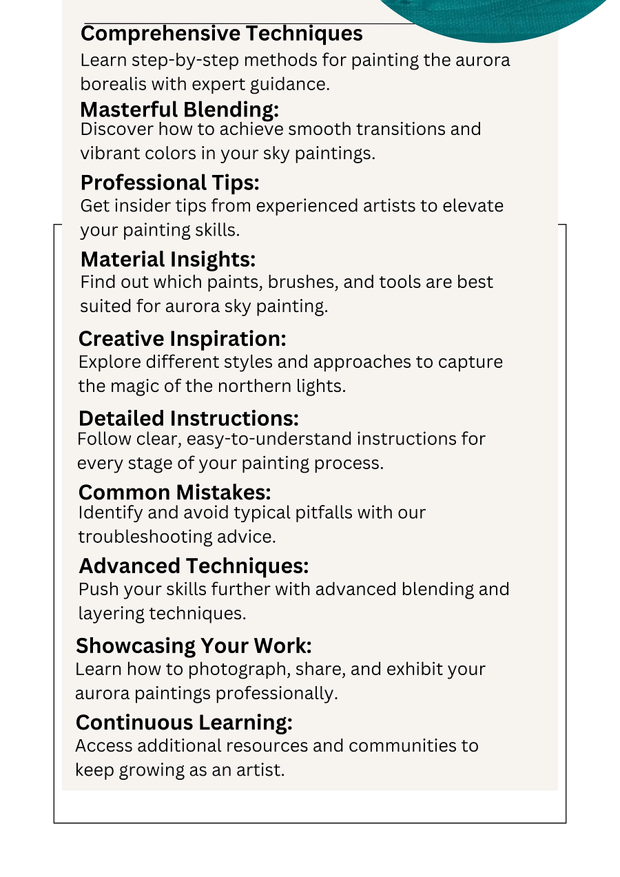 Mastering Aurora sky painting: A pro's guide - Ebook product image (2)