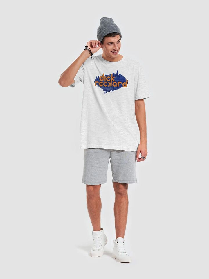 RetroText DR Orange Text on Blue BG Logo Unisex T-Shirt product image (2)