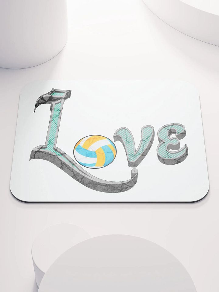 Love Volleyball Spike Mouse Pad product image (1)