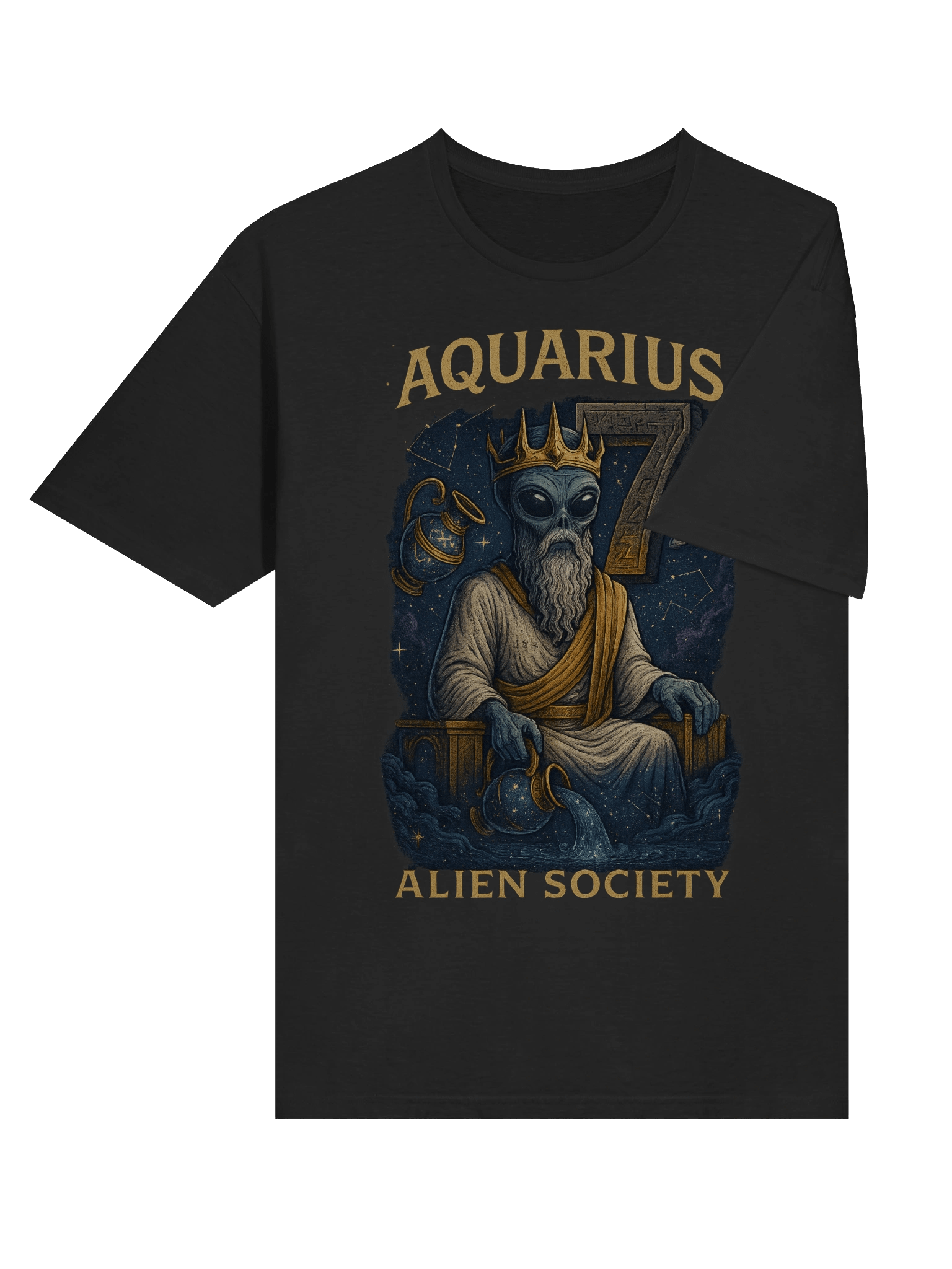 Celestial Aquarius Alien T-Shirt product image (4)