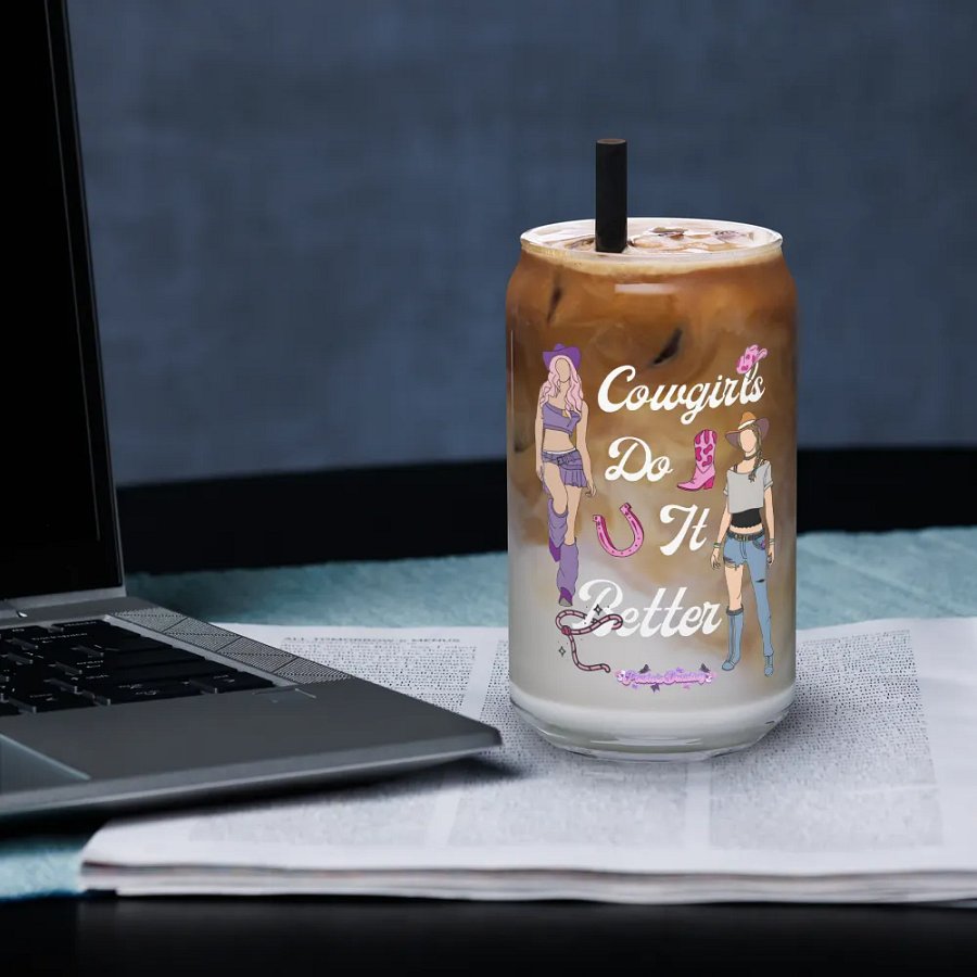 Cowgirls Do It Better Glass Can product image (33)