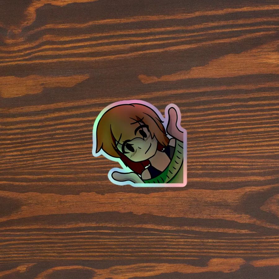 Miko Shrug Holo-Sticker! product image (5)