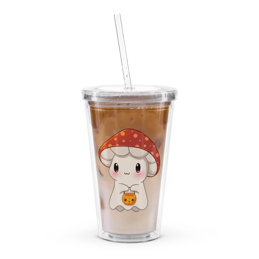 Mushie Ghost Plastic Tumbler product image (3)