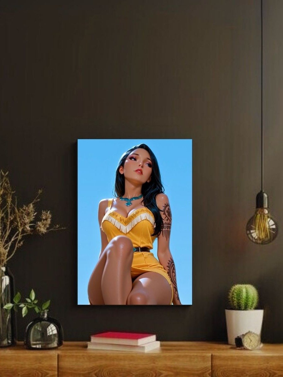 Pocahontas – Sunset Strength Elegance – 8x10 Metal Print product image (2)