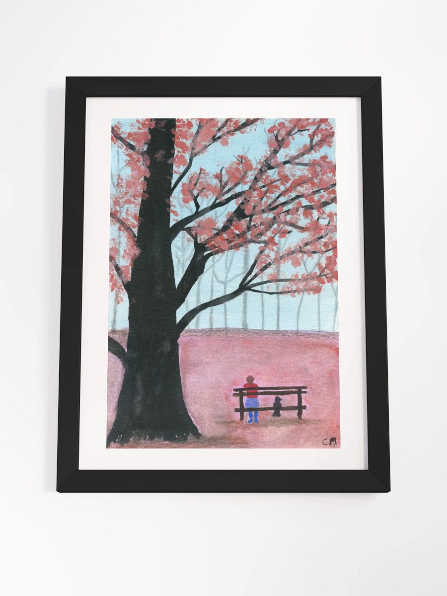 Waiting: Watercolor Landscape Framed Poster product image (4)