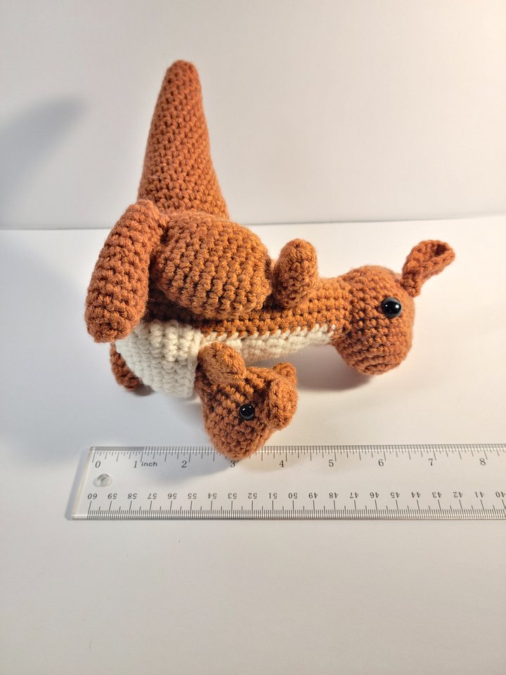 Handmade Amigurumi Kangaroo Stuffed Animal product image (2)