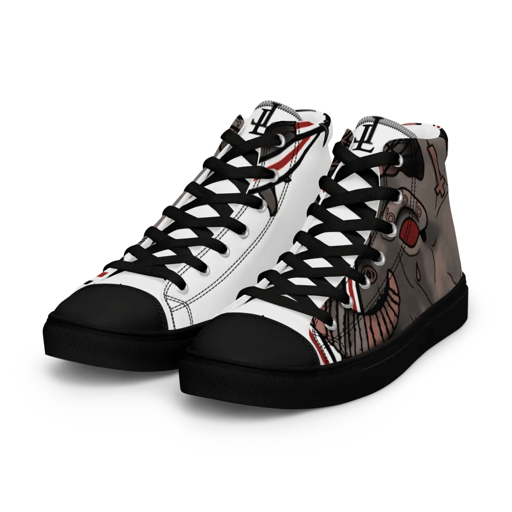 Occult Fusion Women's High Top Canvas Shoes product image (4)