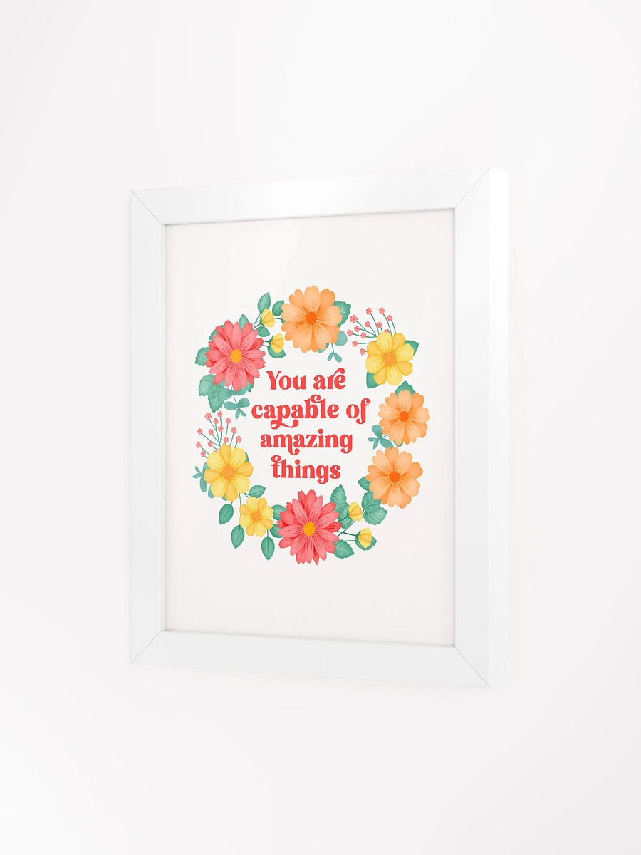 You are capable of amazing things - Motivational Wall Art White product image (3)