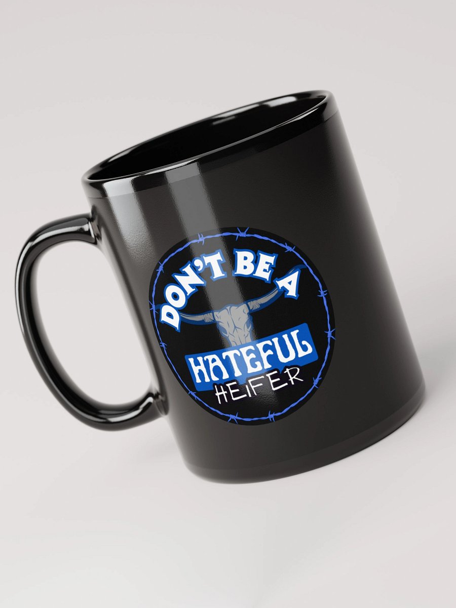 Black Hateful Heifer Bull Mug product image (3)