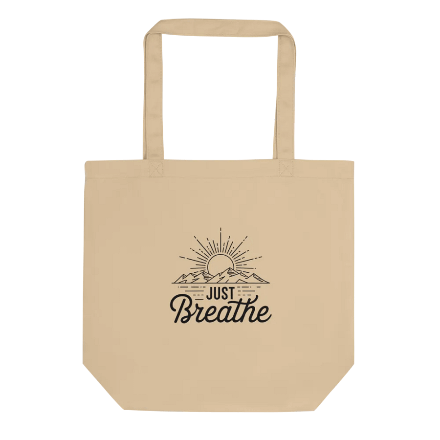 'JUST Breathe' Eco-Friendly Tote Bag product image (1)