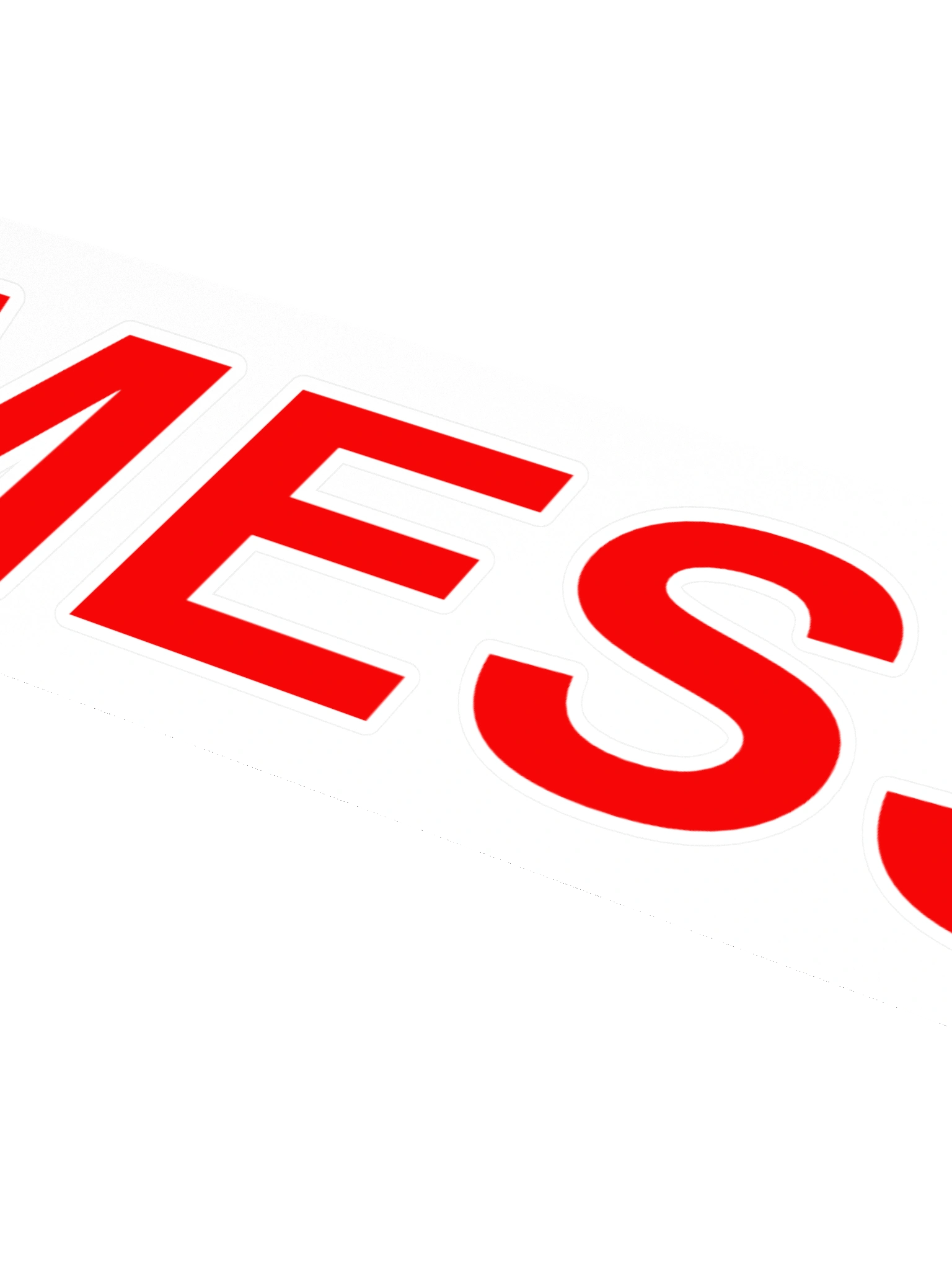 Mess Bumper Sticker product image (4)