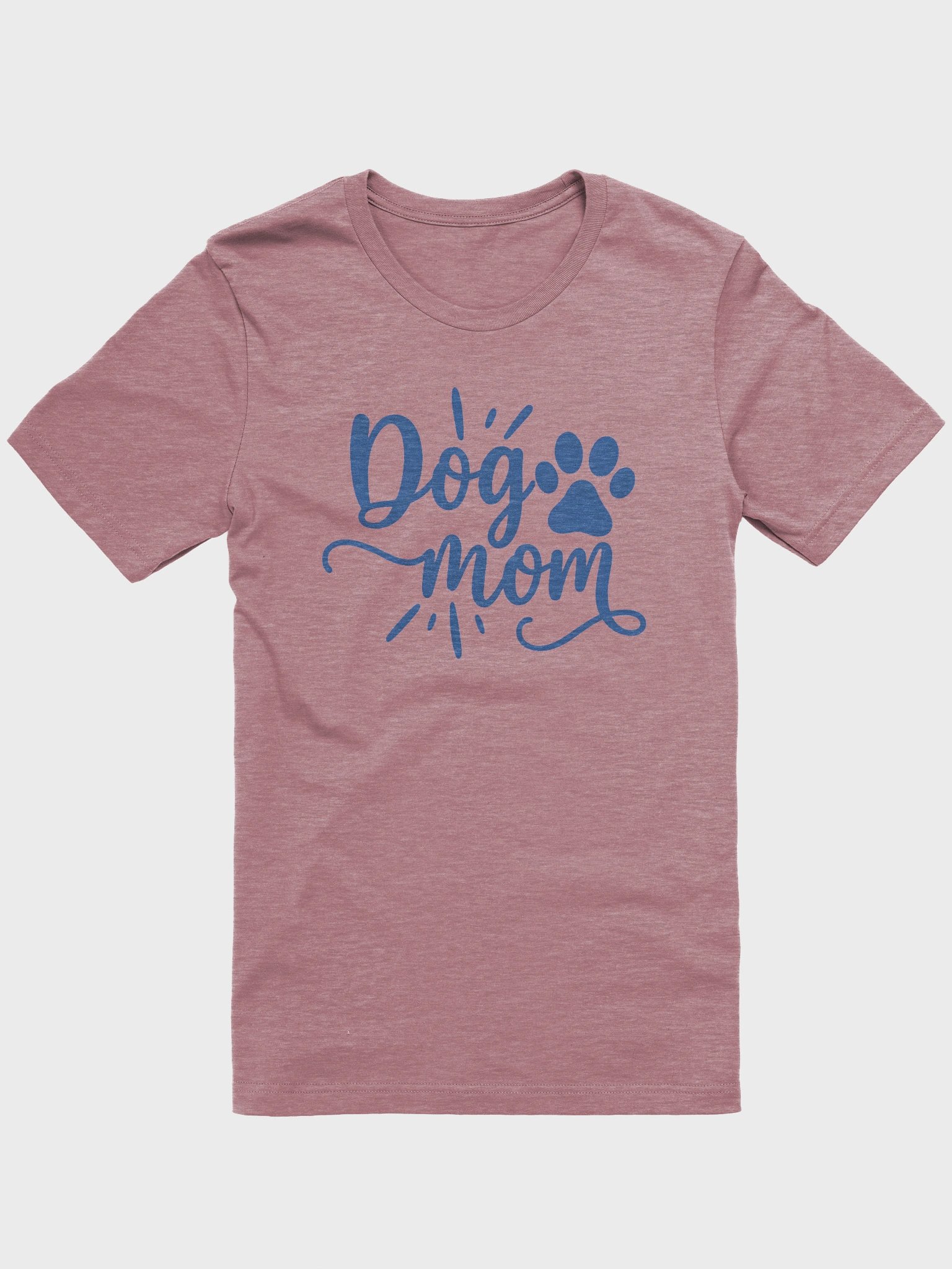 Dog Mom T-Shirt with Paw Print | Handwritten Pet Lover Tee | Cute Gift for Dog Moms product image (1)