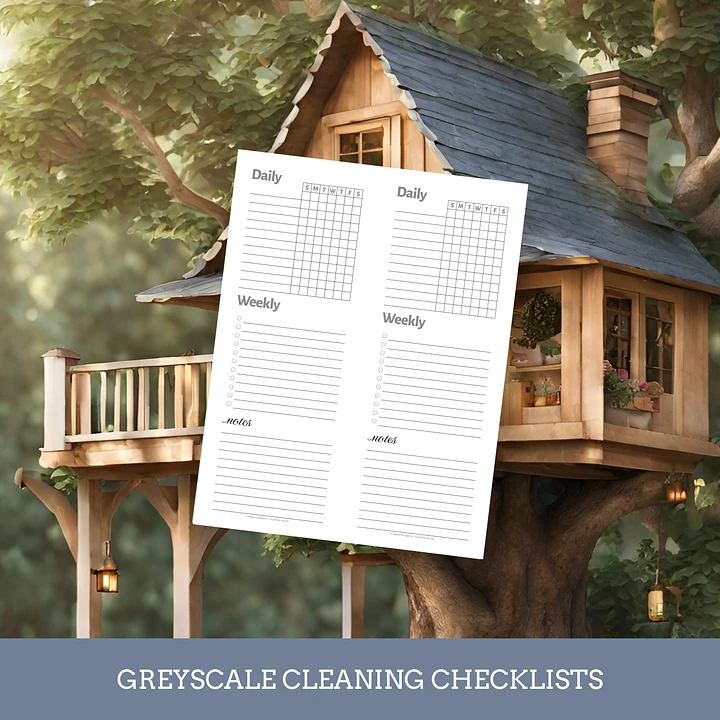Greyscale Cleaning Checklist product image (1)