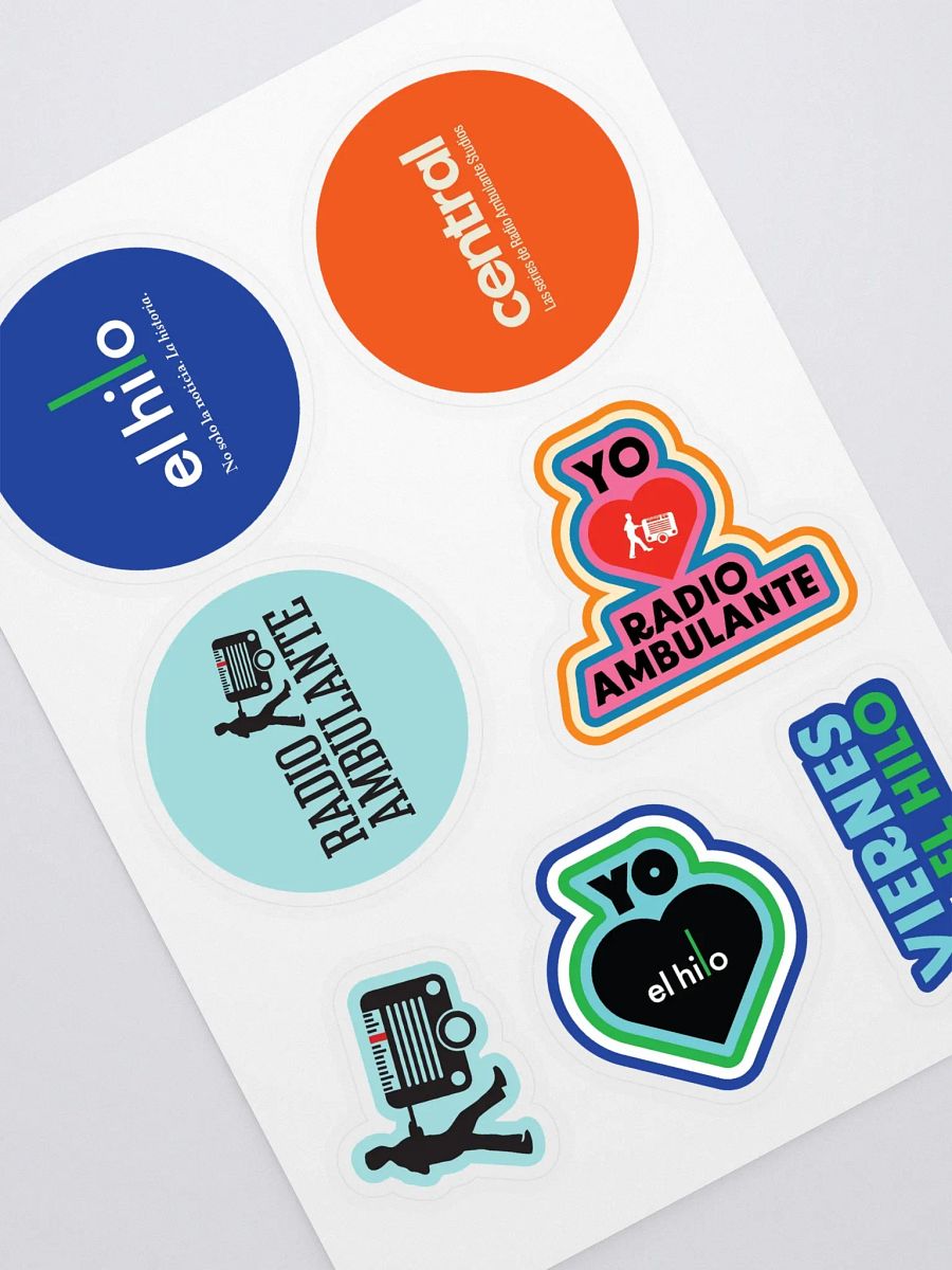 Hoja de Stickers Radio Ambulante y El hilo product image (1)