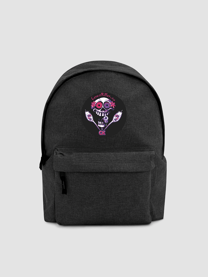 [The Cereal Bowl] Embroidered Simple Backpack I BagBase BG126 product image (1)