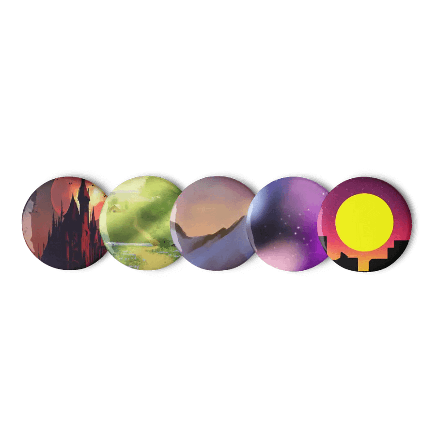 Art Fight 2023-24 Background Pin Button Set product image (1)